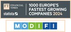 في البحث الذي أجرته صحيفة Financial Times لعام 2024؛ تم تصنيف MODIFI باعتبارها واحدة من أسرع الشركات تطورًا ونموًا في أوروبا
