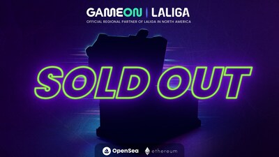 GameOn LALIGA War Chest sold out with 3,500 War Chests in 24 hours on OpenSea and Arbitrum.