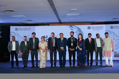 Alliance University's Leadership Team at the AI & Society Confest in Anekal, Bangalore