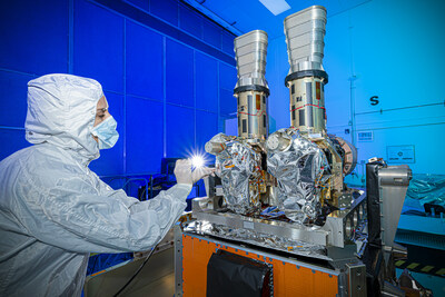 MethaneSAT’s primary instrument includes a BAE Systems-built spectrometer that will identify and quantify methane emissions by measuring the narrow part of the infrared spectrum where the gas absorbs light reflected off the Earth. (Credit: BAE Systems)