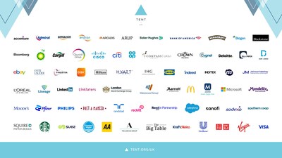 70 companies unite to launch Tent UK, a coalition of businesses committed to connecting refugees to work