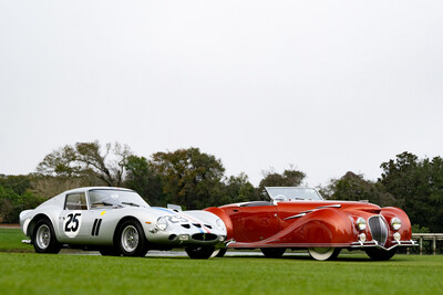 1962 Ferrari 250 GTO and 1947 Delahaye 135MS Narval Cabriolet