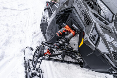 Polaris is once again setting new standards by bringing its patented DYNAMIX suspension to snow on the 2025 INDY VR1 via SnowCheck exclusive. Polaris' DYNAMIX technology is the only electronic system on the market that controls all four shocks to smooth out bumps and help flatten any corner along with added balance giving the rider additional control while navigating the trail. DYNAMIX senses vehicle movement and automatically adjusts shock compression for added confidence and comfort.