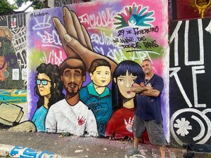 Cores da inclusão: arte de rua dá visibilidade para pessoas com doenças raras
