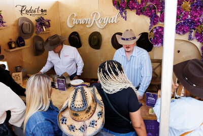 Crown Royal hosted an exclusive hat station featuring hat shapers from Rodeo Bum Hat Co. at The Hat Store.