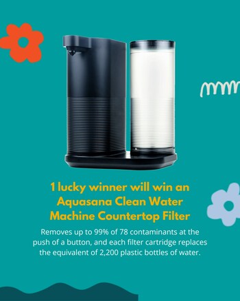 In addition to removing up to 99% of 78 contaminants at the push of a button, each replaceable filter cartridge replaces the equivalent of 2,200 plastic bottles of water.