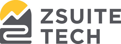 Logo image for ZSuite Tech. Sun rising over mountains and river.