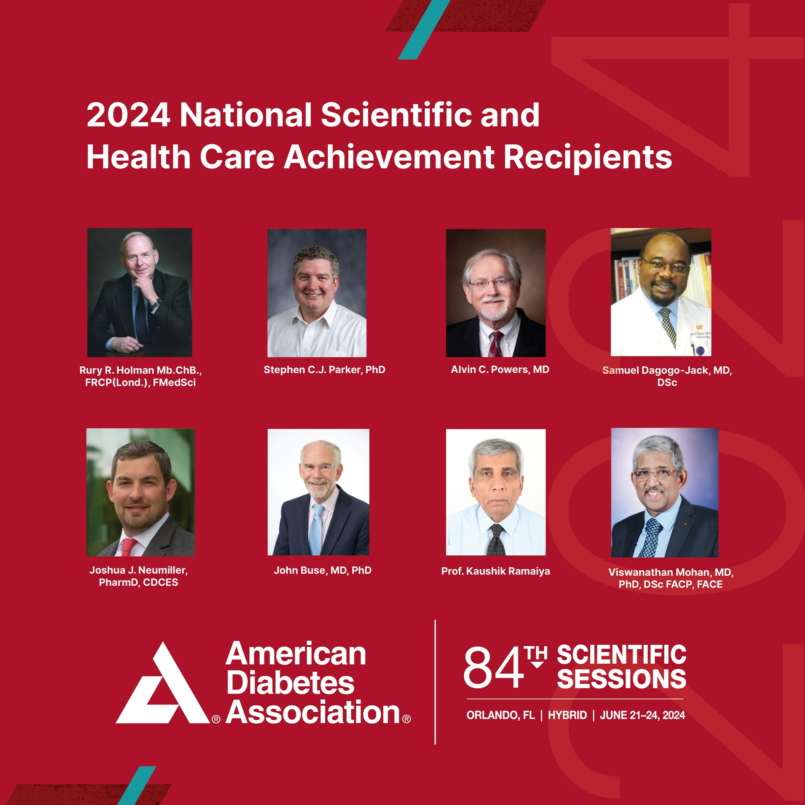 The American Diabetes Association Announces the 2024 National Scientific and Health Care