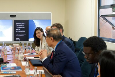 Entrepreneurs joined UNEP leaders to discuss innovative solution for biodiversity. Song Zhao presented her business case.