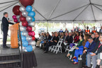 Dr. Jason Lohr, SAC Health CEO, addresses attendees of the SAC Health - Brier Campus groundbreaking on March 1, 2024