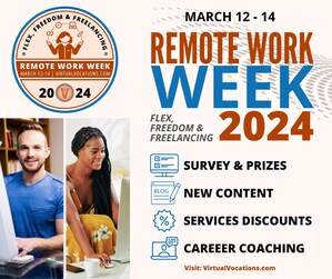Virtual Vocations to Champion Freelancing's Flexibility and Career Freedom During 9th Annual Remote Work Week