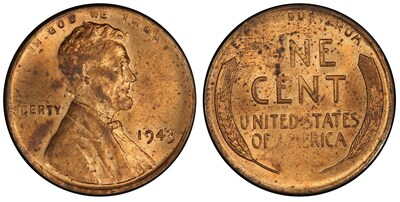It won’t cost a cent to see a million-dollar penny during the National Money Show at The Broadmoor in Colorado Springs, March 14-16, 2023. The finest known surviving example of a 1943 bronze alloy Lincoln cent will be among $100 million of historic rare coins and paper money on display at the show. (Photo credit: American Numismatic Association.)