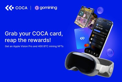 COCA and GoMining Promo Unveiled: Win Apple Vision Pro & BTC Mining NFTs