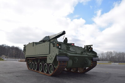 BAE Systems has delivered a first-in-its-kind Armored Multi-Purpose Vehicle Turreted Mortar prototype to the U.S. Army. (Credit: BAE Systems)