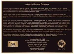 Native Sons of the Golden West to Honor Auburn's Chinese Cemetery with Historic Plaque