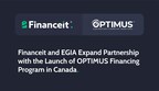 Financeit and EGIA Expand Partnership with the Launch of OPTIMUS Financing Program in Canada