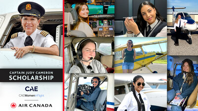 Air Canada and CAE Announce 2024 Judy Cameron Scholarship Winners (CNW Group/Air Canada)