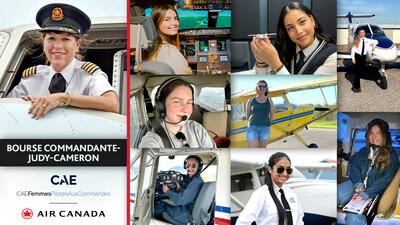 Air Canada et CAE annoncent les lauréates de la bourse Commandante-Judy-Cameron de 2024 (Groupe CNW/Air Canada)