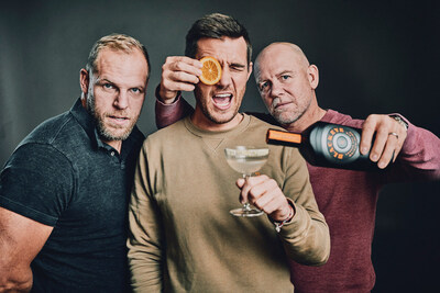 Blackeye Gin founders James Haskell, Alex Payne and Mike Tindall.