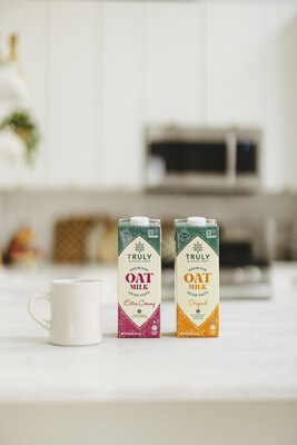 Truly Gluten Free Original Oat Milk and Extra Creamy Oat Milk are vegan and plant based, making them Gluten Free, Dairy-Free, and Lactose-Free as well as naturally creamy and flavorful.