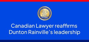 DUNTON RAINVILLE ONCE AGAIN RECOGNIZED AS ONE OF QUÉBEC'S LEADING LAW FIRMS BY CANADIAN LAWYER