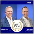 Sheer Logistics' Joe Egertson and Joel Gard Selected as Winners of Supply & Demand Chain Executive 2024 Pros to Know Award
