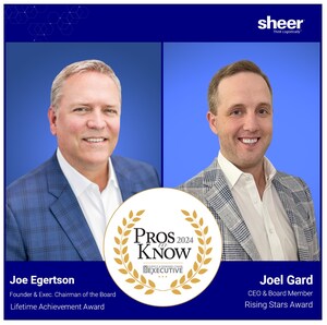 Sheer Logistics' Joe Egertson and Joel Gard Selected as Winners of Supply &amp; Demand Chain Executive 2024 Pros to Know Award