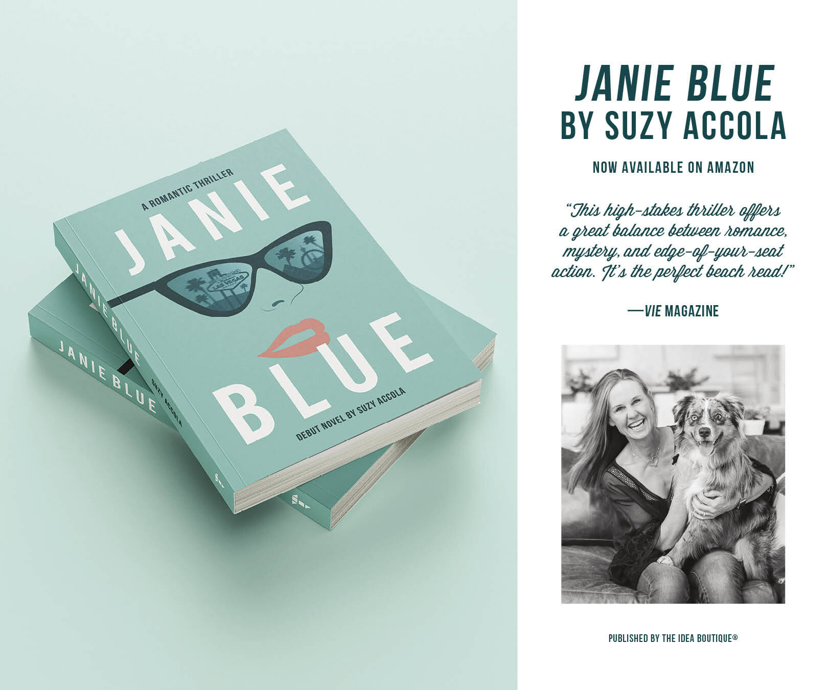 After a Devastating Fire Levels Her Brand New Home, Debut Novelist Suzy Accola Pens Janie Blue