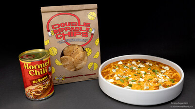The makers of HORMEL Chili today launched Double Dippable Chips, the first 