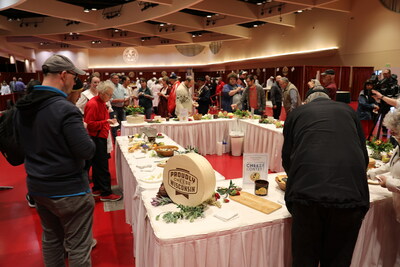 Proudly Wisconsin Cheeses are served to visitng public at 2024 World Championship Cheese Contest.