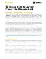 O3 Mining Sells Its Louvem Property to Eldorado Gold