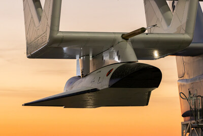Stratolaunch's Talon-A stands ready at sunrise for its first powered flight on March 9, 2023