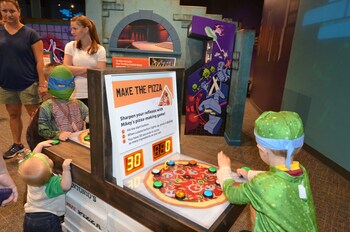 What do Teenage Mutant Ninja Turtles eat to gear up to fight crime? Pizza of course!