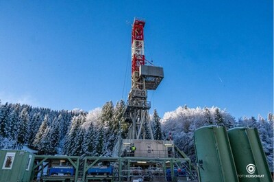 Welchau-1 drilling location in the Northern Calcareous Alps (CNW Group/MCF Energy Ltd.)