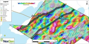 NexGen Announces Discovery of New Intense Mineralization in Greenfields Discovery 3.5 Kilometers from Arrow