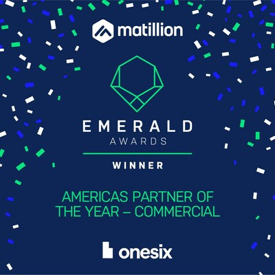 OneSix, a leading data consulting company and Platinum Matillion partner, has been named Matillion's Americas Partner of the Year - Commercial.