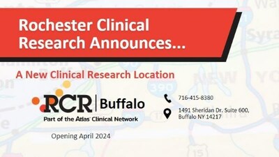 Rochester Clinical Research Announces New Site in Buffalo, New York