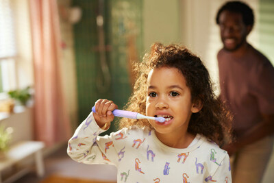 Brushing with Philips One for Kids