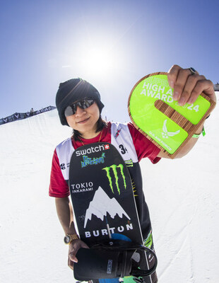 Monster Energy's Kaishu Hirano Earns U.S. Air Force Highest Air Award in Snowboard at Dew Tour Copper Mountain 2024