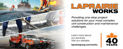 LaPrairie Works - Providing one-stop project solutions for your most complex civil construction and maintenance challenges. (CNW Group/LaPrairie Works Inc.)