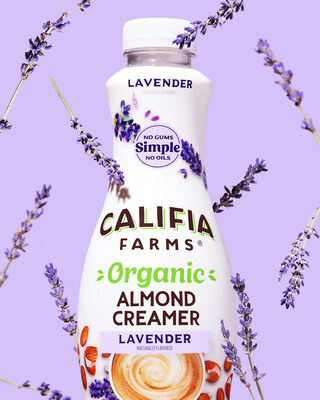 Califia Farms introduces new Organic Almond Creamers available in three delicious flavors – Lavender, Brown Sugar, and Vanilla.