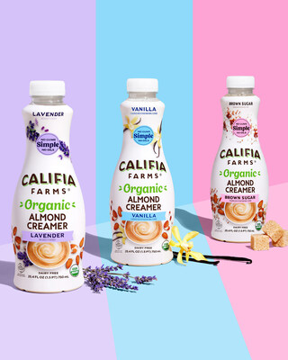 Califia Farms announces the only plant-based creamers on the market that are USDA Certified Organic and made with simple ingredients and no gums or oils.