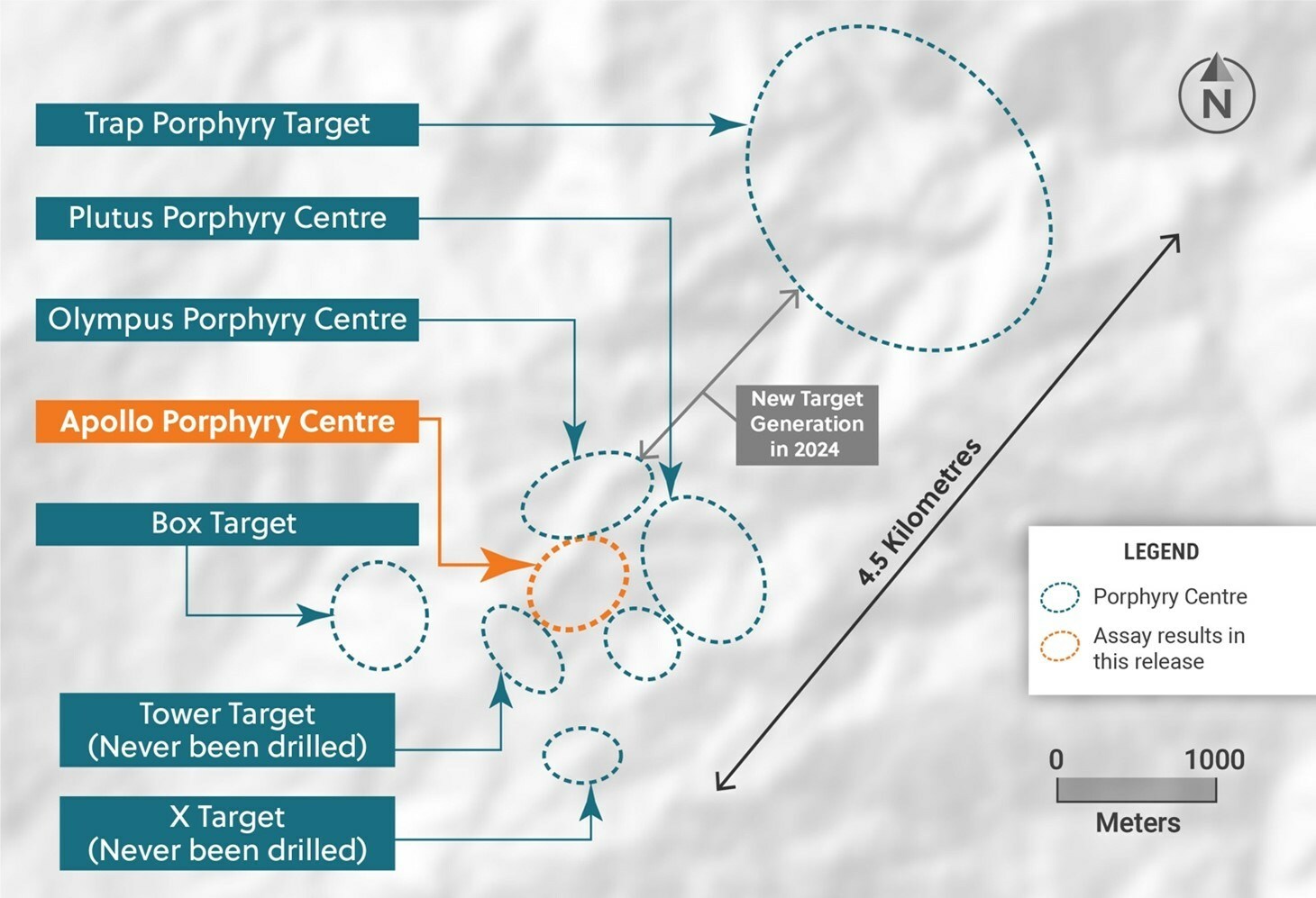 Figure 3: Plan View of the Guayabales Project Highlighting the Apollo Target Area (CNW Group/Collective Mining Ltd.) Figure 3: Plan View of the Guayabales Project Highlighting the Apollo Target Area (CNW Group/Collective Mining Ltd.)