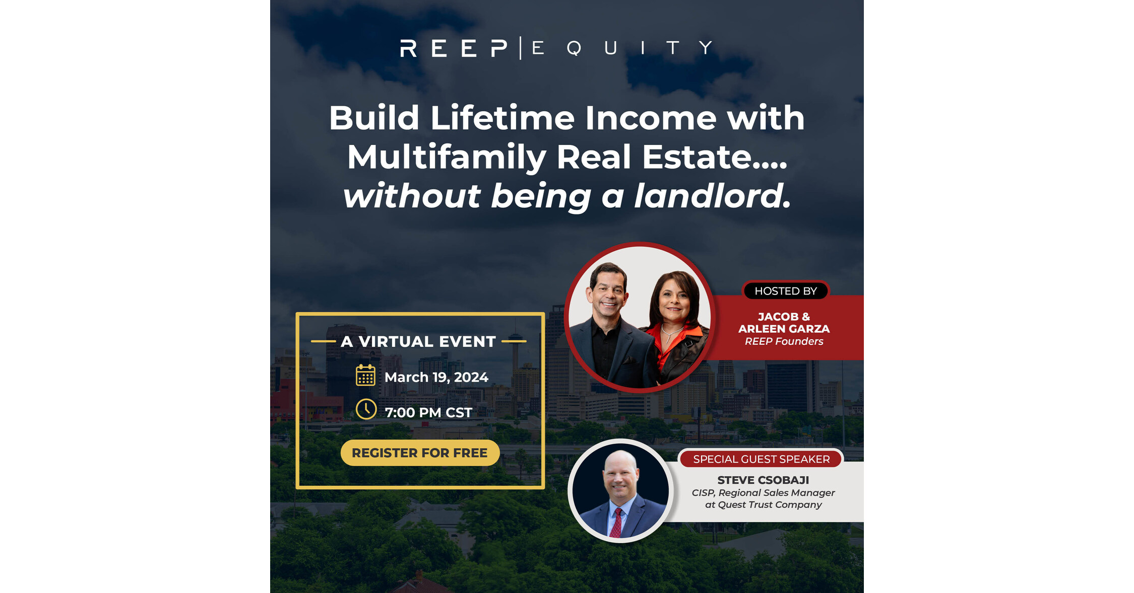 Unlocking Wealth Join REEP Equity's Exclusive Virtual Event on