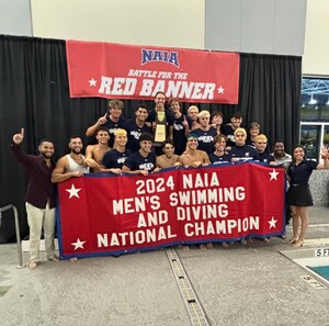 St. Thomas University's Men's Swimming & Diving Team Wins NAIA National Championship
