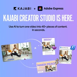 Kajabi Teams Up with Adobe Express to Help Creators Simplify their Content Creation for Business Growth