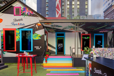 Sharpie and Paper Mate partnered with Mindy Kaling to launch the Let's Get Creative campaign at SXSW with the Sharpie Studio that introduced new products and hosted interactive experiences for attendees to channel their inner creativity.