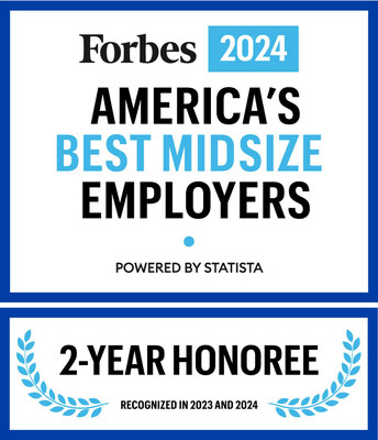 S&T Bank named on Forbes 2024 list of America's Best Midsize Employers.