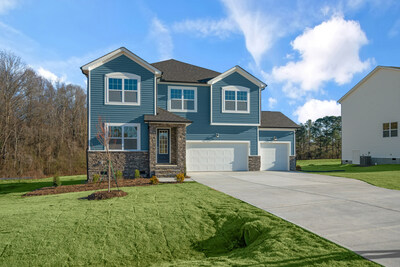 The Shenandoah floorplan with optional three car garage, available at Mattamy's new Riverfall community in Angier, North Carolina. (CNW Group/Mattamy Homes Limited)