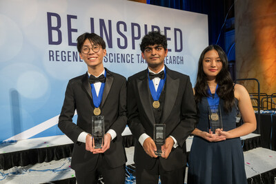 Congratulations to the Regeneron Science Talent Search top three finalists (from left to right) Achyuta Rajaram, Thomas Cong and Michelle Wei. Achyuta won a $250,000 award, Thomas won $175,000 and Michelle won $150,000 in the nation’s oldest and most prestigious science and math competition for seniors.